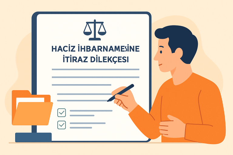 Haciz ihbarnamesine itiraz dilekçesi hazırlama görseli