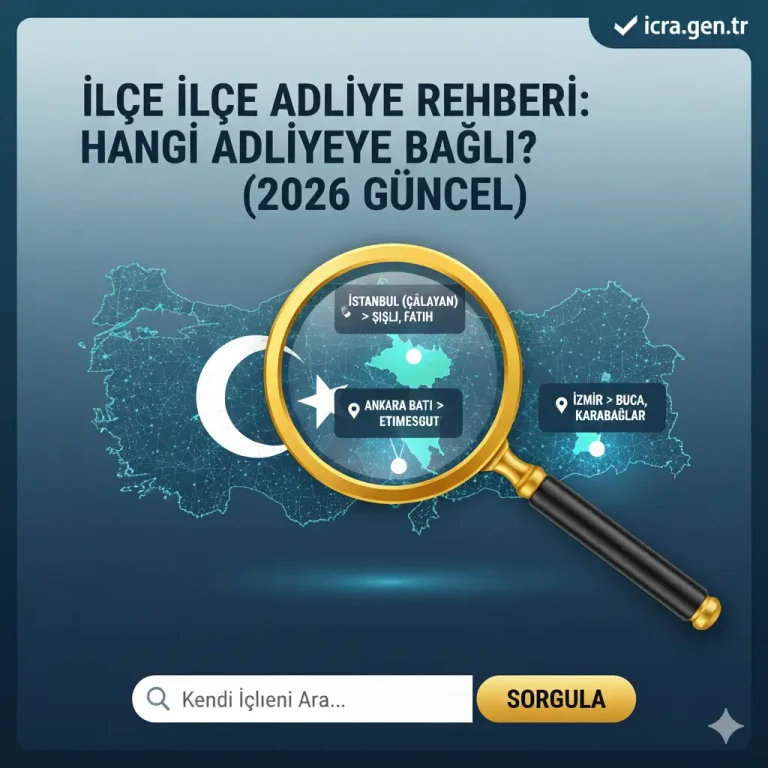 Türkiye Geneli Güncel Adliye ve İcra Dairesi Bağlılık Rehberi