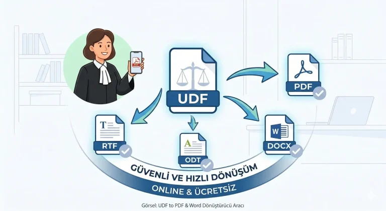 Online UDF to PDF ve Word Dönüştürücü Aracı